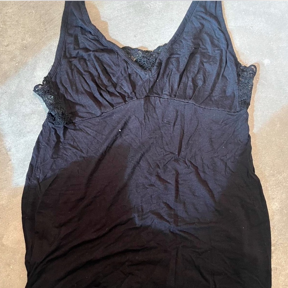 Black tank top